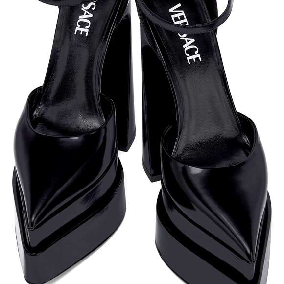 Nero-Oro Versace Platform Shoes - Picture 13 of 16